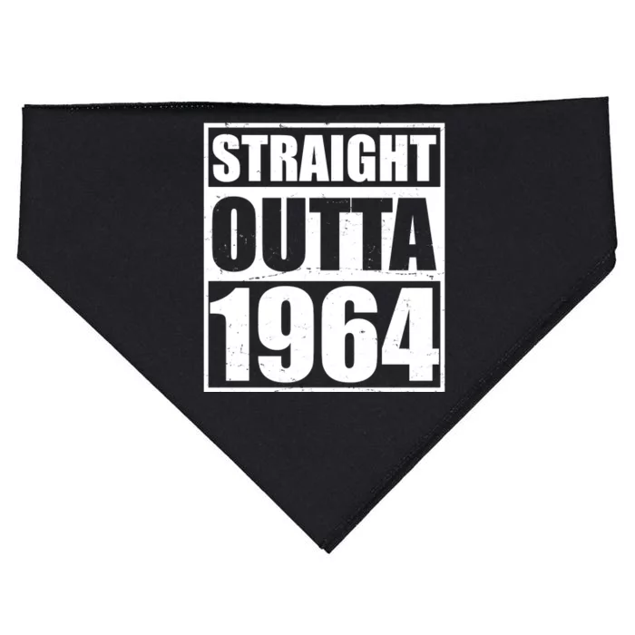 Straight Outta 1964 60th Birthday USA-Made Doggie Bandana