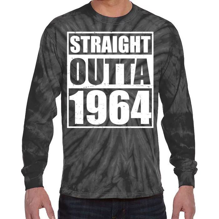 Straight Outta 1964 60th Birthday Tie-Dye Long Sleeve Shirt