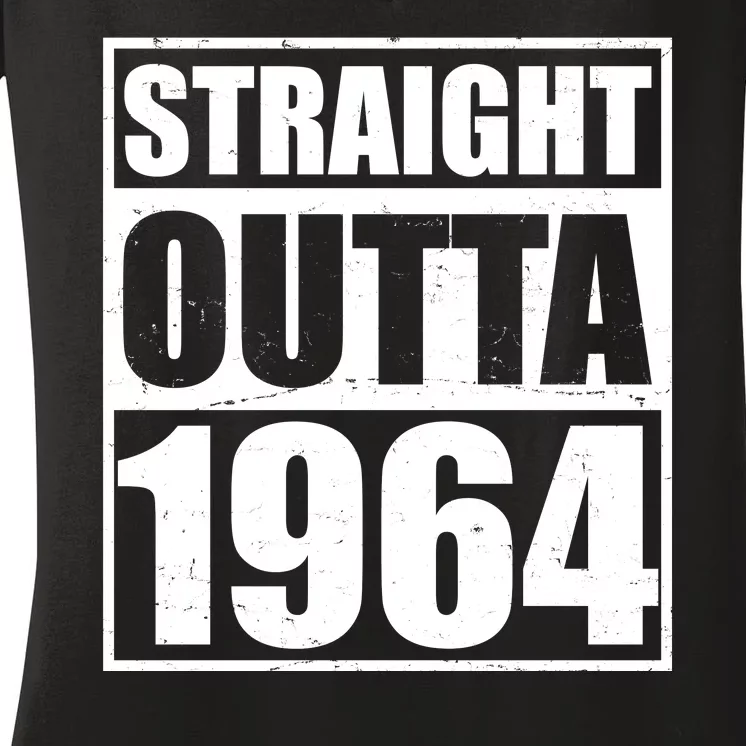 Straight Outta 1964 60th Birthday Women's V-Neck T-Shirt