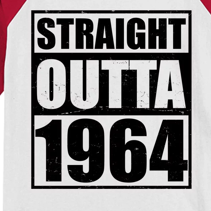 Straight Outta 1964 60th Birthday Kids Colorblock Raglan Jersey