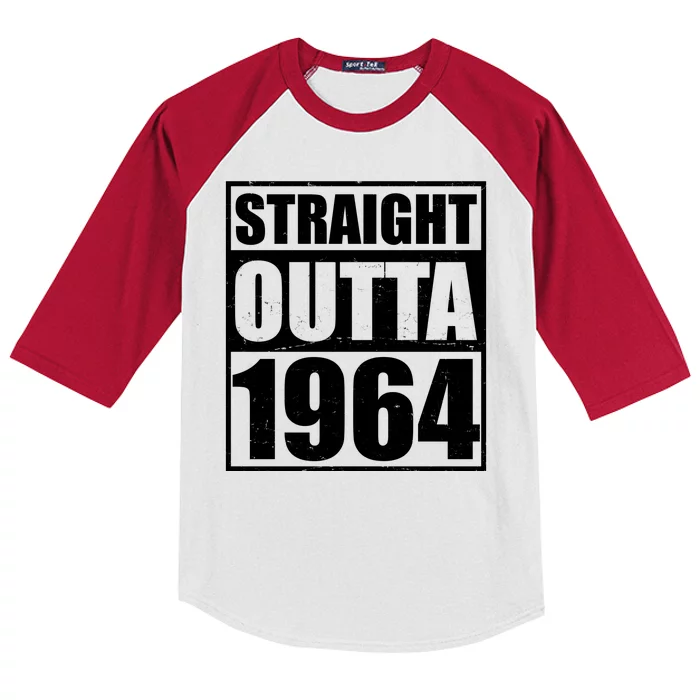 Straight Outta 1964 60th Birthday Kids Colorblock Raglan Jersey