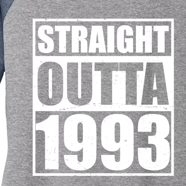 Straight Outta 1993 30th Birthday Women's Tri-Blend 3/4-Sleeve Raglan Shirt