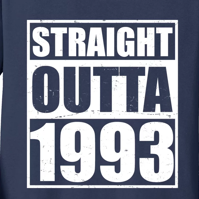 Straight Outta 1993 30th Birthday Kids Long Sleeve Shirt