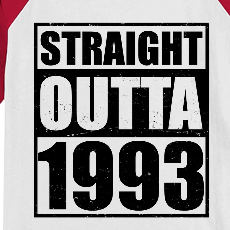 Straight Outta 1993 30th Birthday Kids Colorblock Raglan Jersey