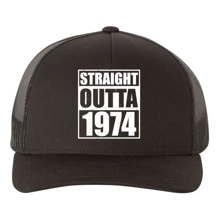 Straight Outta 1974 50th Birthday Yupoong Adult 5-Panel Trucker Hat