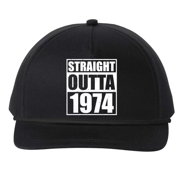 Straight Outta 1974 50th Birthday Snapback Five-Panel Rope Hat