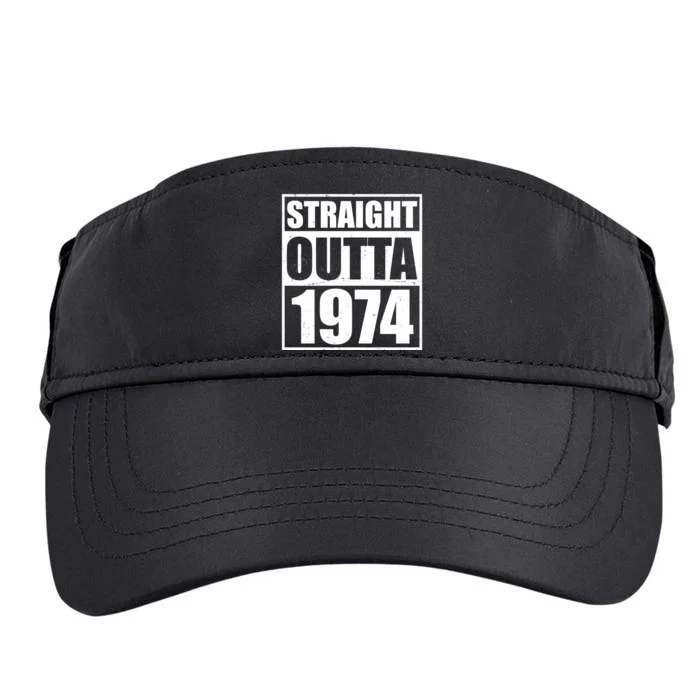 Straight Outta 1974 50th Birthday Adult Drive Performance Visor