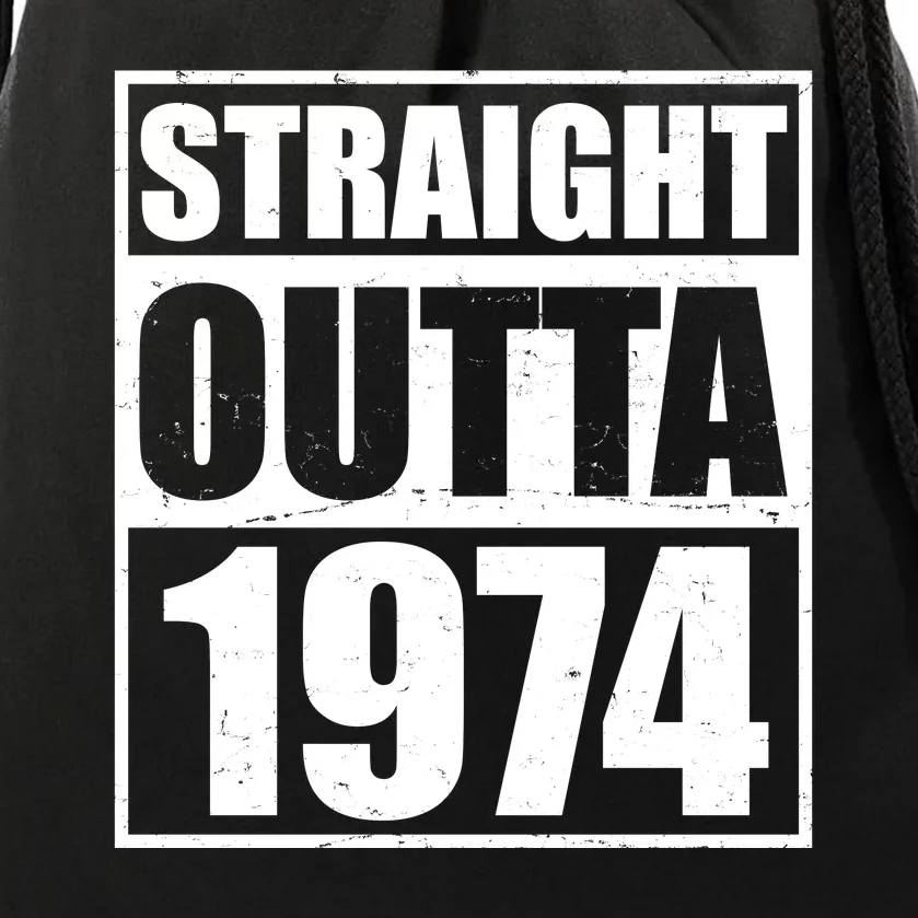 Straight Outta 1974 50th Birthday Drawstring Bag