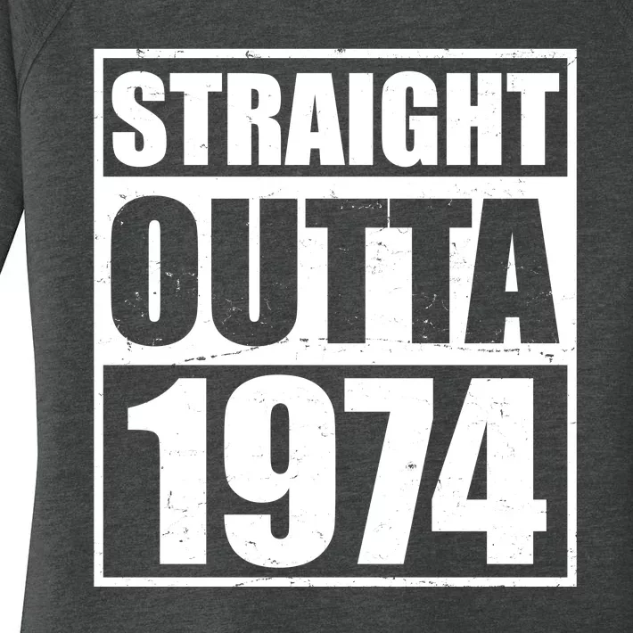 Straight Outta 1974 50th Birthday Women's Perfect Tri Tunic Long Sleeve Shirt