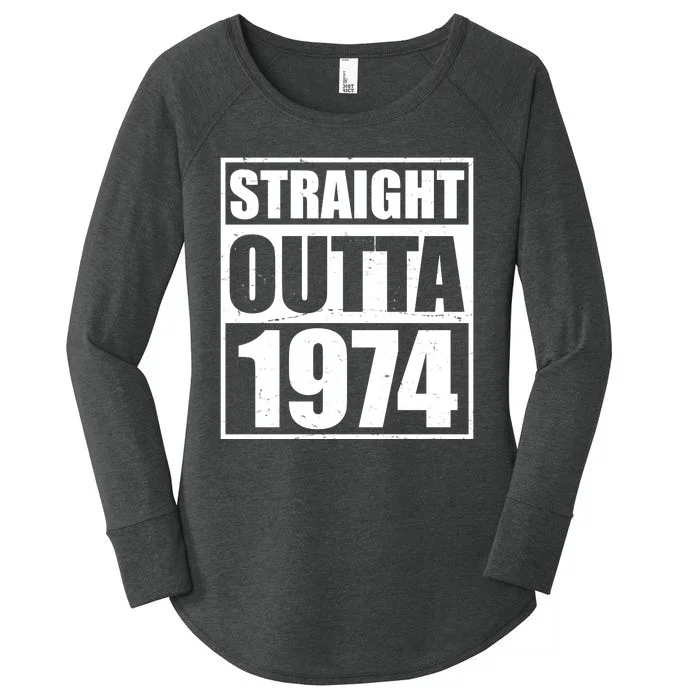 Straight Outta 1974 50th Birthday Women's Perfect Tri Tunic Long Sleeve Shirt