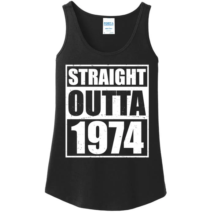 Straight Outta 1974 50th Birthday Ladies Essential Tank