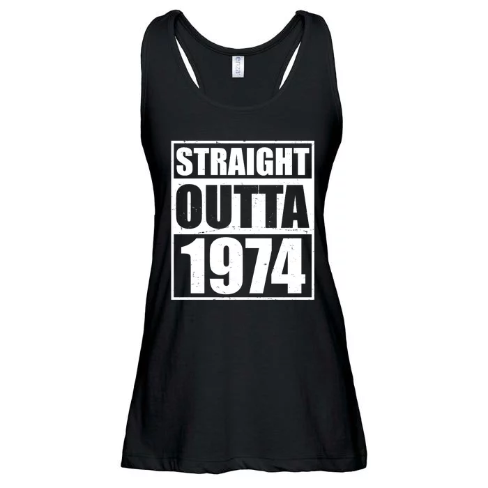 Straight Outta 1974 50th Birthday Ladies Essential Flowy Tank