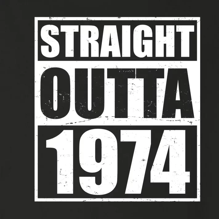 Straight Outta 1974 50th Birthday Toddler Long Sleeve Shirt