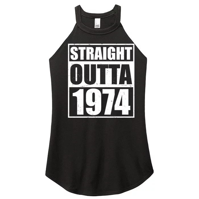 Straight Outta 1974 50th Birthday Women’s Perfect Tri Rocker Tank