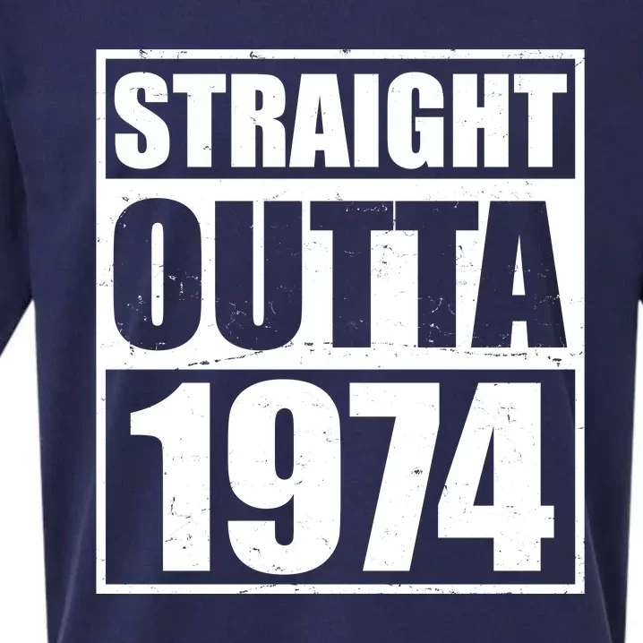 Straight Outta 1974 50th Birthday Sueded Cloud Jersey T-Shirt