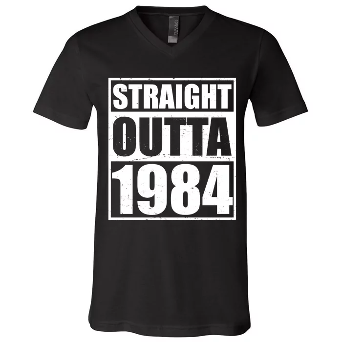 Straight Outta 1984 40th Birthday V-Neck T-Shirt