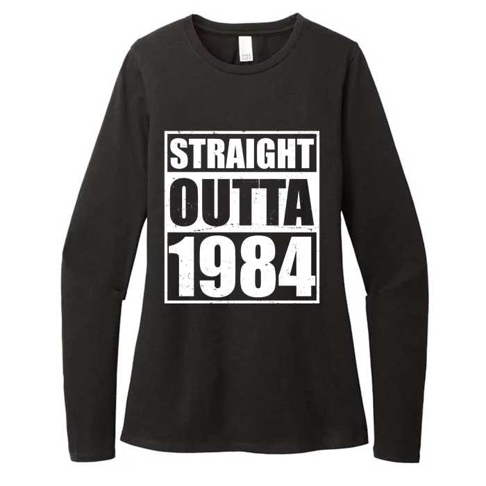 Straight Outta 1984 40th Birthday Womens CVC Long Sleeve Shirt