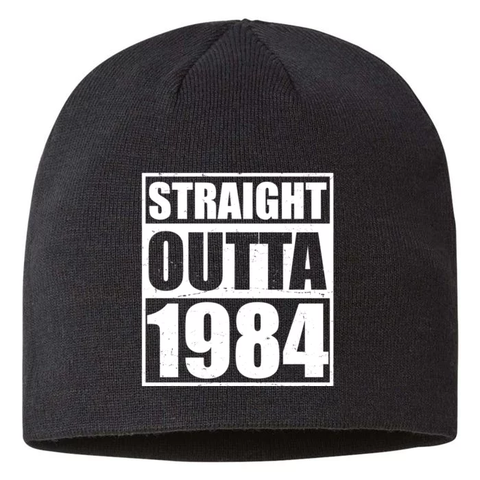 Straight Outta 1984 40th Birthday 8 1/2in Sustainable Knit Beanie