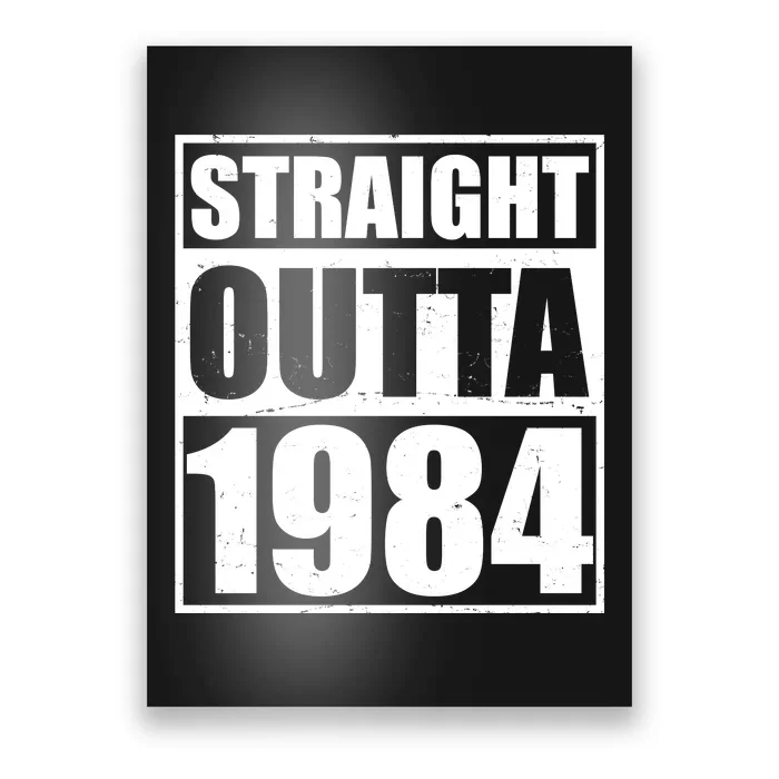 Straight Outta 1984 40th Birthday Poster