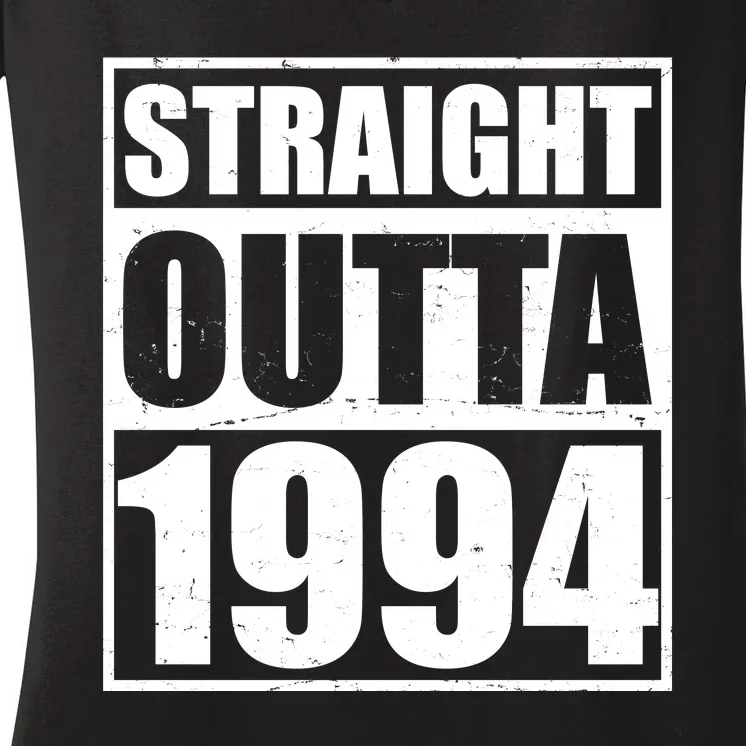 Straight Outta 1994 30th Birthday Women's V-Neck T-Shirt