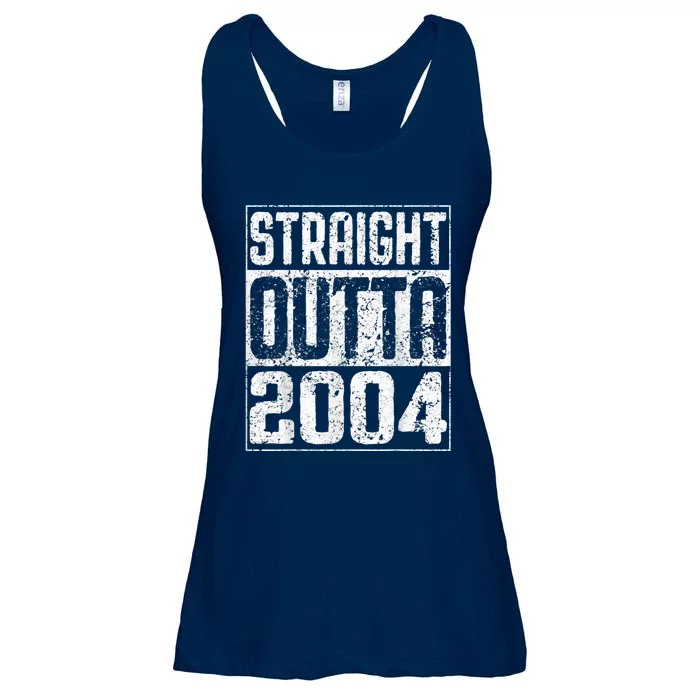 Straight Outta 2004 19th Birthday Shirt shirt Ladies Essential Flowy Tank