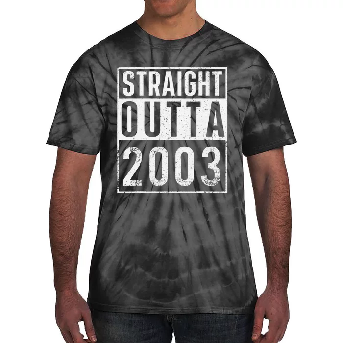 Straight Outta 2003 Year Of Birth Birthday Tie-Dye T-Shirt