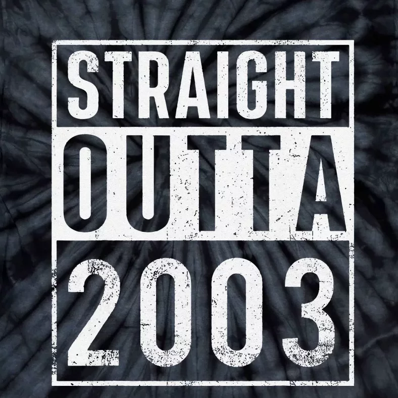 Straight Outta 2003 Year Of Birth Birthday Tie-Dye T-Shirt