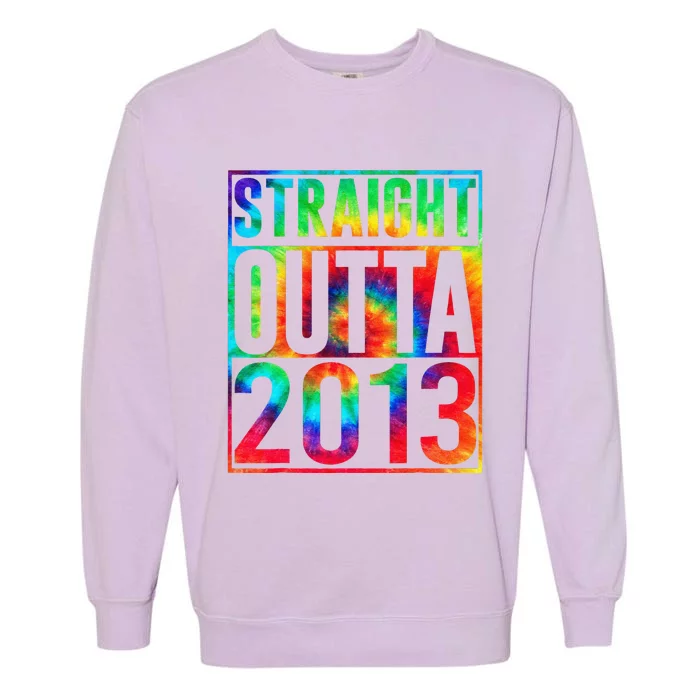 Straight Outta 2013 Dirty Thirty Funny 10th Birthday Gift Garment-Dyed Sweatshirt