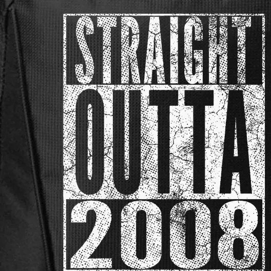 Straight Outta 2008 15th Birthday Gift 15 Years Old City Backpack