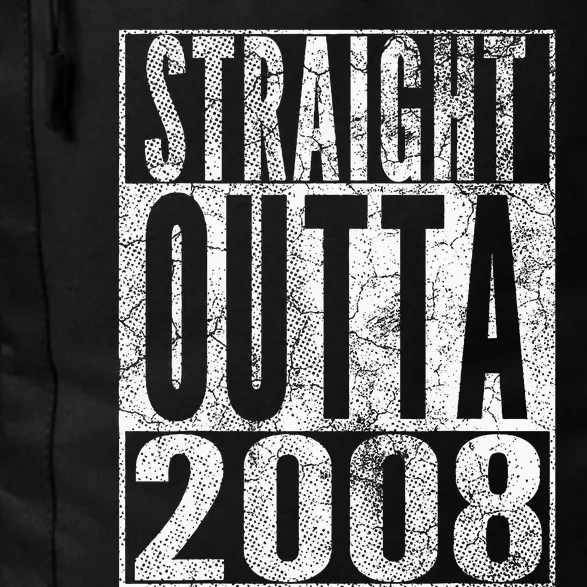 Straight Outta 2008 15th Birthday Gift 15 Years Old Daily Commute Backpack