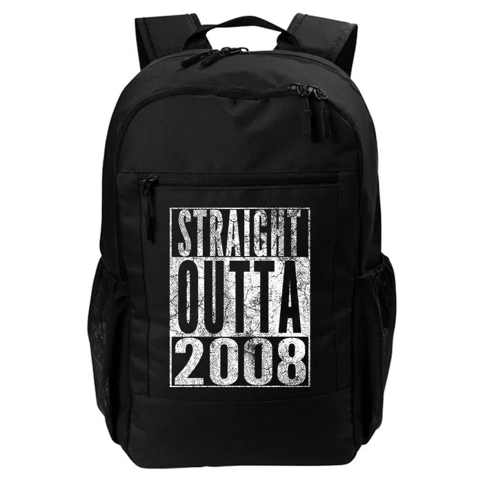 Straight Outta 2008 15th Birthday Gift 15 Years Old Daily Commute Backpack