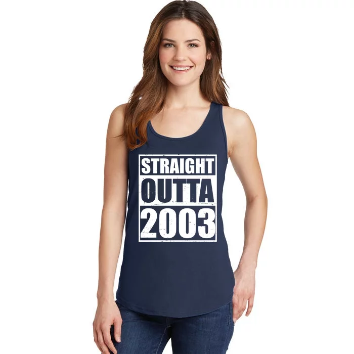 Straight Outta 2003 20th Birthday Ladies Essential Tank