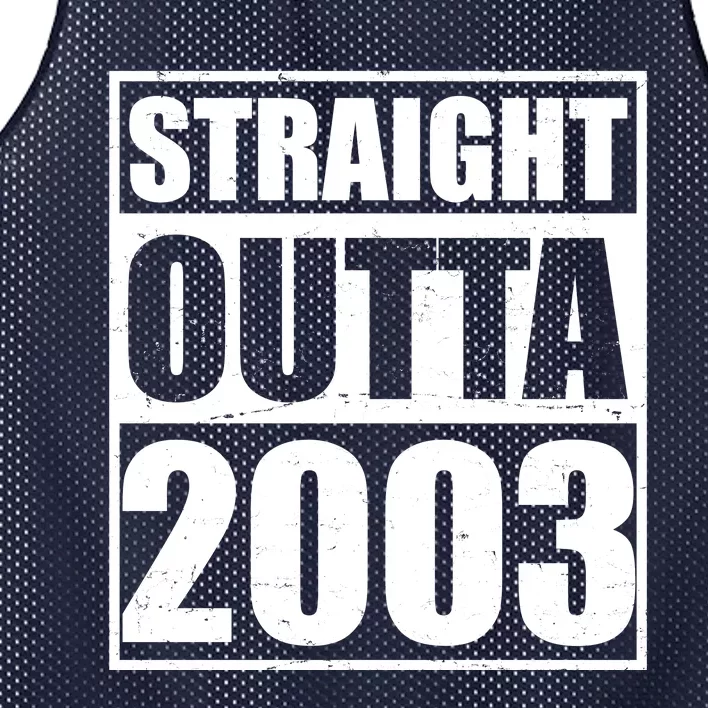 Straight Outta 2003 20th Birthday Mesh Reversible Basketball Jersey Tank