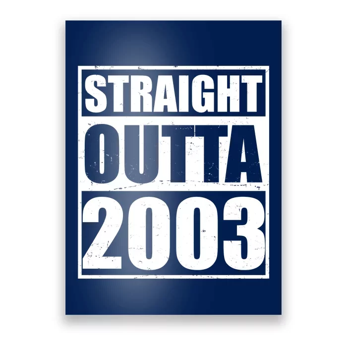 Straight Outta 2003 20th Birthday Poster