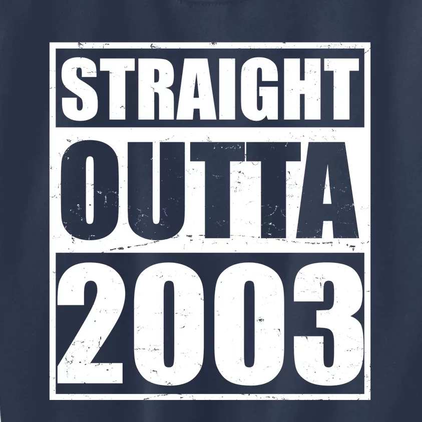 Straight Outta 2003 20th Birthday Kids Sweatshirt