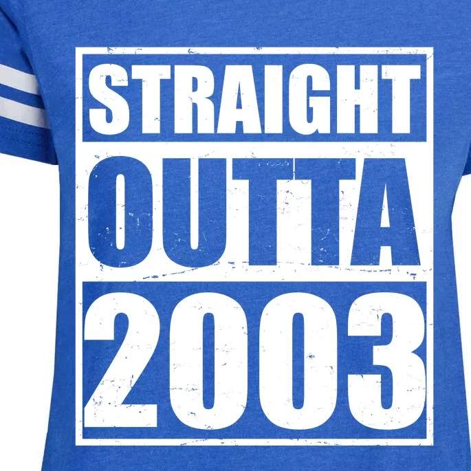 Straight Outta 2003 20th Birthday Enza Ladies Jersey Football T-Shirt