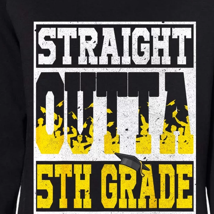 Straight Outta 5th Grade Graduation Teachers Womens California Wash Sweatshirt