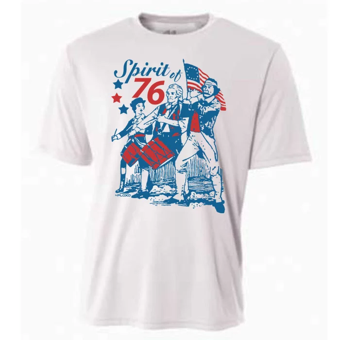 Spirit Of 76 Patriotic Vintage 4th Of July Cooling Performance Crew T-Shirt