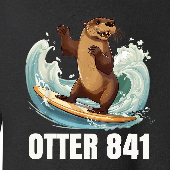 Surfing Otter 841 California Sea Otter 841 Toddler Sweatshirt