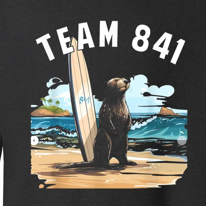 Surfing Otter 841 Otter My Way California Sea Otter Toddler Sweatshirt