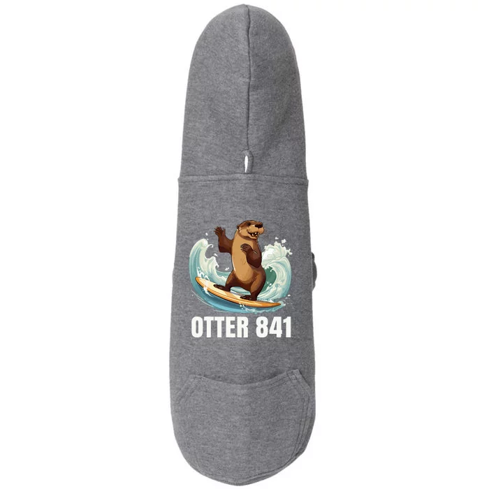 Surfing Otter 841 California Sea Otter 841 Doggie 3-End Fleece Hoodie