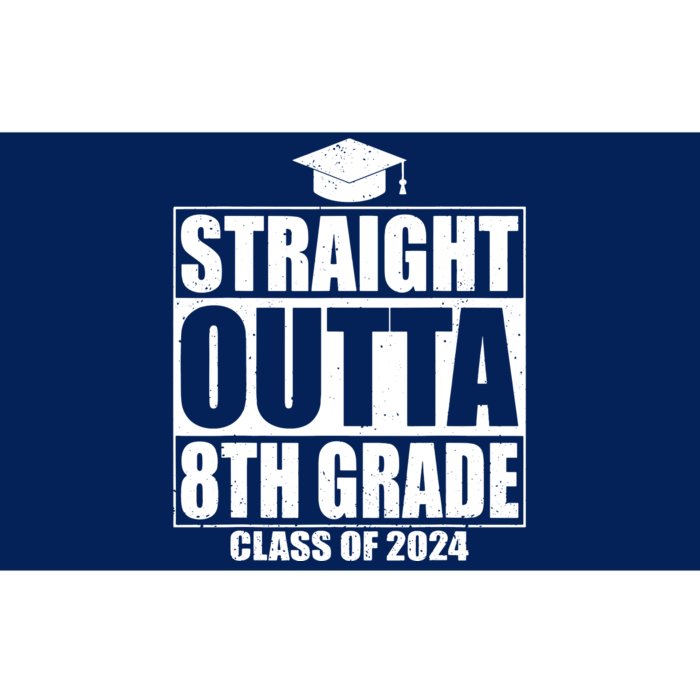 Straight Outta 8th Grade Graduation Class Of 2024 8th Grade Bumper Sticker