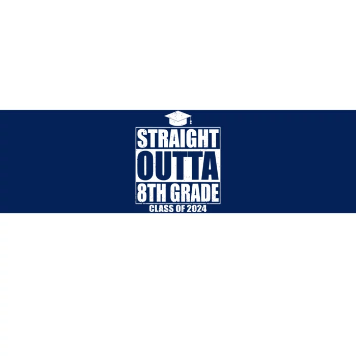 Straight Outta 8th Grade Graduation Class Of 2024 8th Grade Bumper Sticker