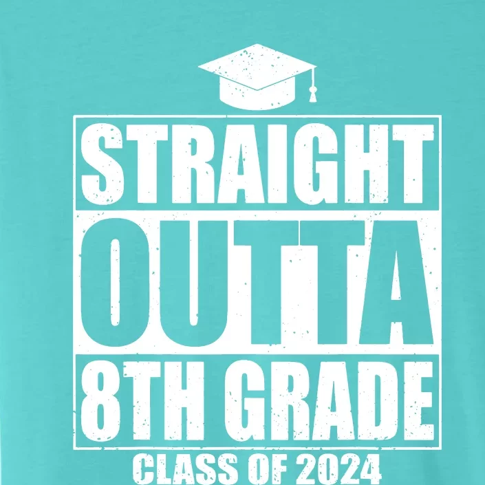 Straight Outta 8th Grade Graduation Class Of 2024 8th Grade ChromaSoft Performance T-Shirt