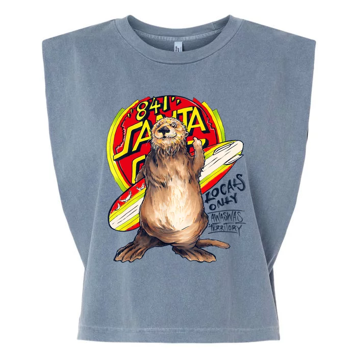 Surfing Otter 841 Otter My Way Dude California Otter 841 Garment-Dyed Women's Muscle Tee