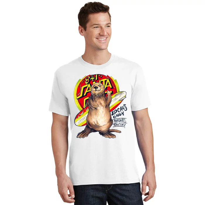 Surfing Otter 841 Otter My Way Dude California Otter 841 T-Shirt