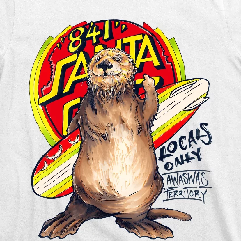 Surfing Otter 841 Otter My Way Dude California Otter 841 T-Shirt