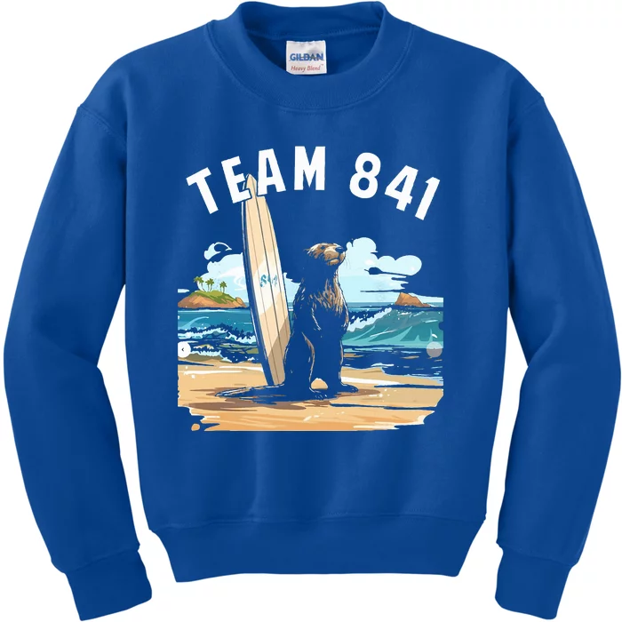 Surfing Otter 841 Otter My Way California Sea Otter Kids Sweatshirt