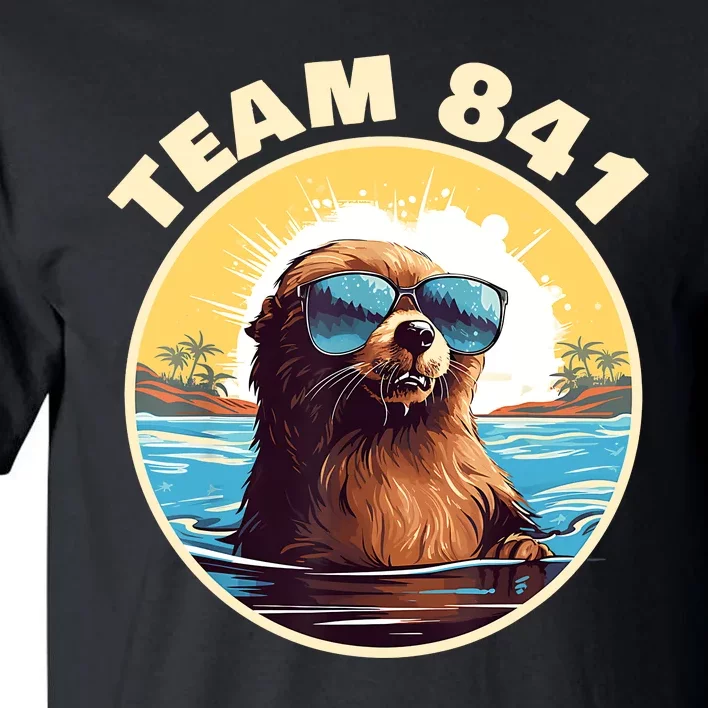 Surfing Otter 841 Otter My Way California Sea Otter Tall T-Shirt