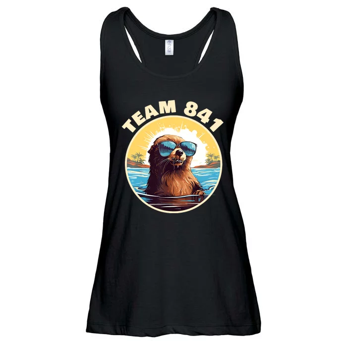 Surfing Otter 841 Otter My Way California Sea Otter Ladies Essential Flowy Tank